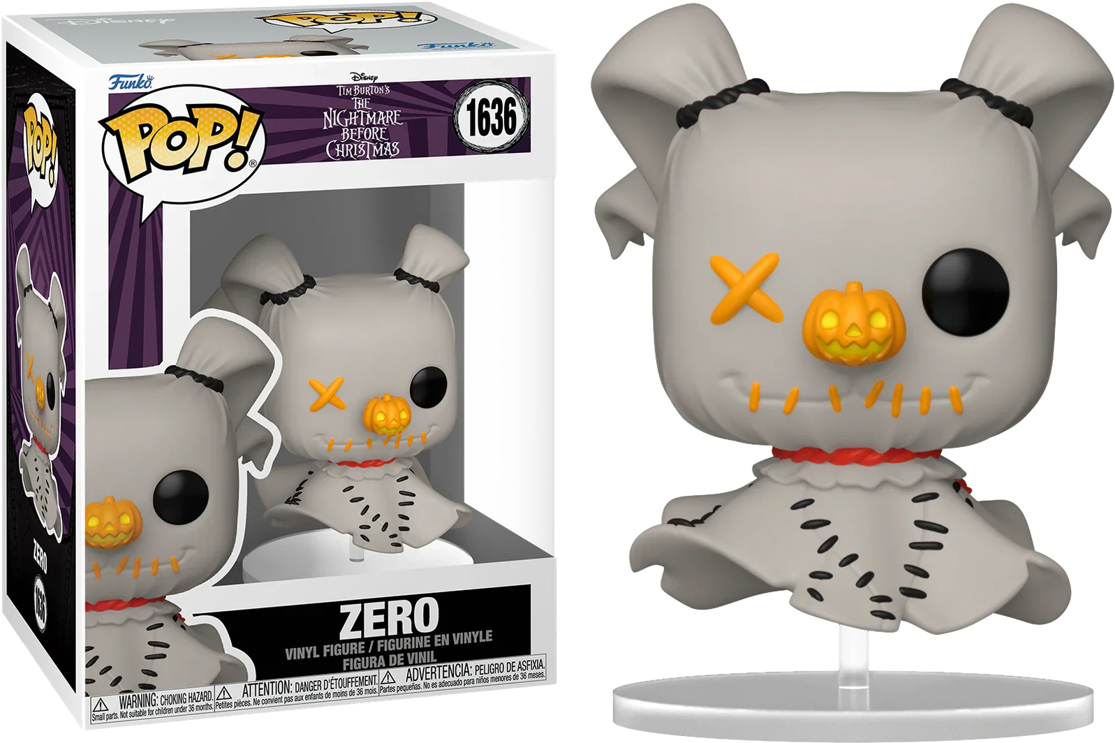 Pesadilla antes de Navidad - Zero Patchwork Pop! Vinilo