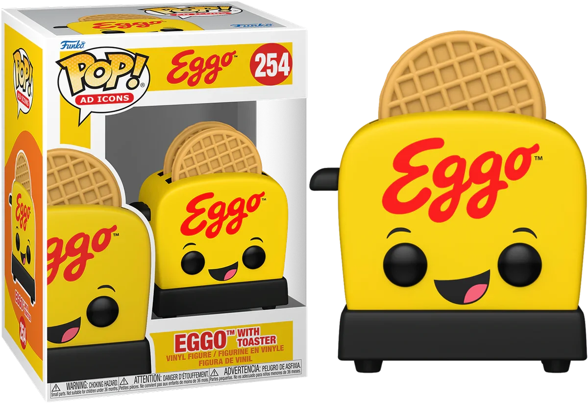 广告图标:家乐氏 - Eggo 和 Toaster Pop 巧克力!黑胶唱片