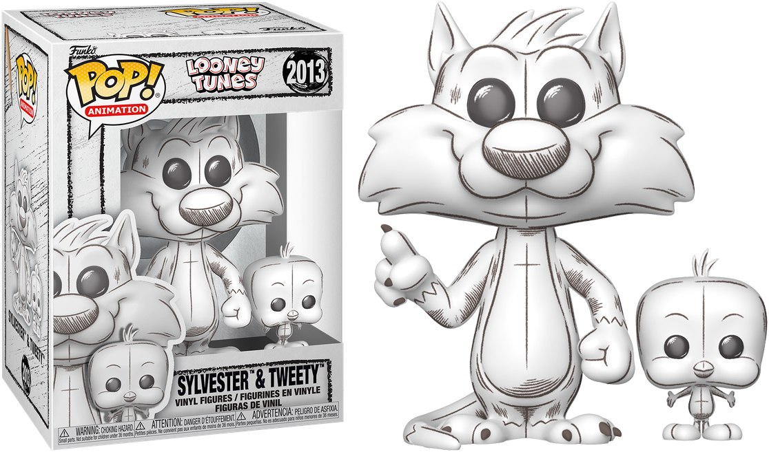 Looney Tunes: Sketched - Sylvester & Tweety Pop! Vinyl