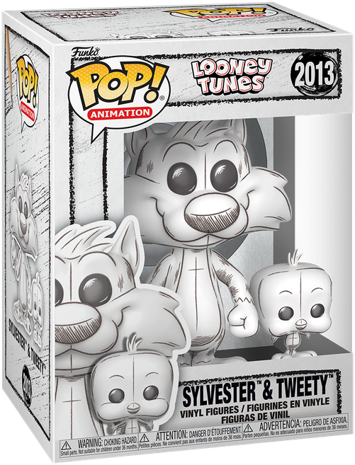 Looney Tunes: Sketched - Silvestre y Piolín Pop! Vinilo