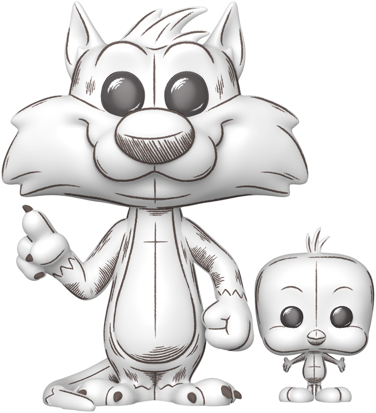 Looney Tunes: Sketched - Sylvester & Tweety Pop! Vinyl