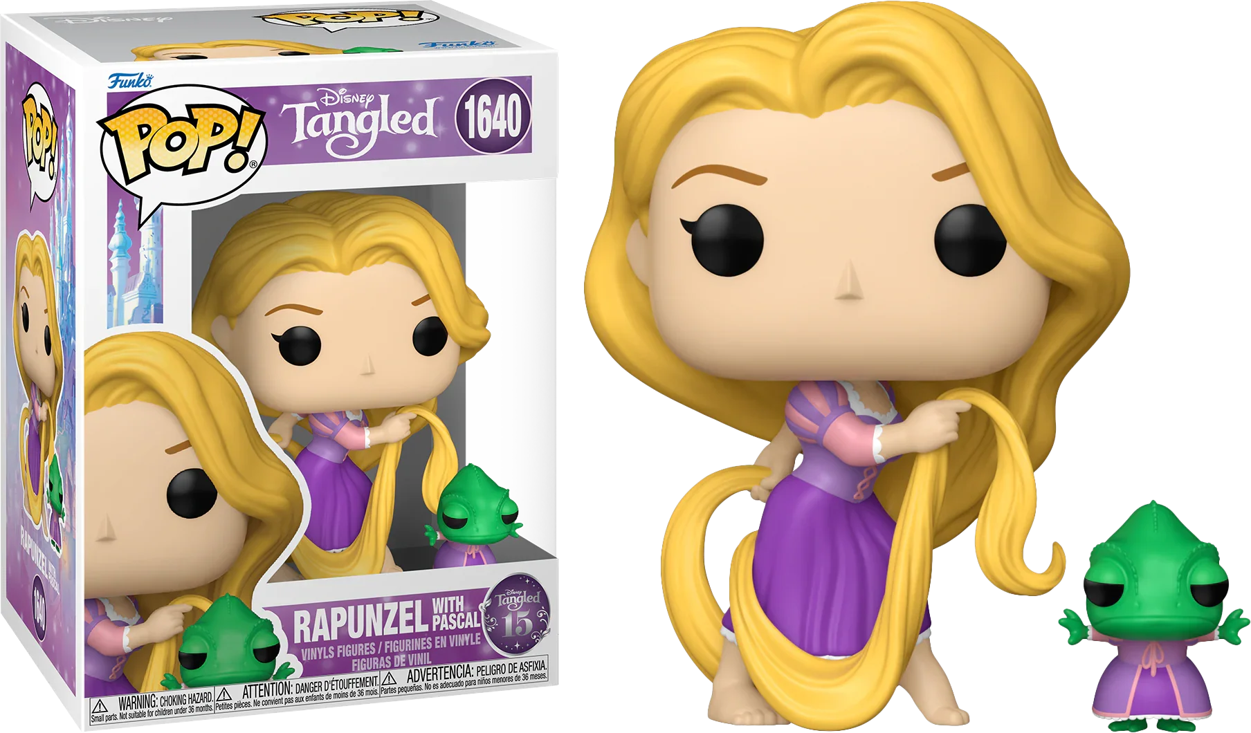 Enredados: 15.º aniversario - Rapunzel y Pascal - Vinilo Pop!