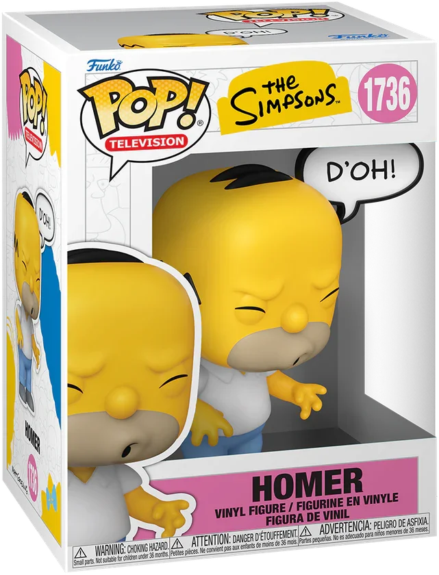 FUN86412 The Simpsons - Homer (D'Oh!) Pop! Vinyl - Funko - Titan Pop Culture