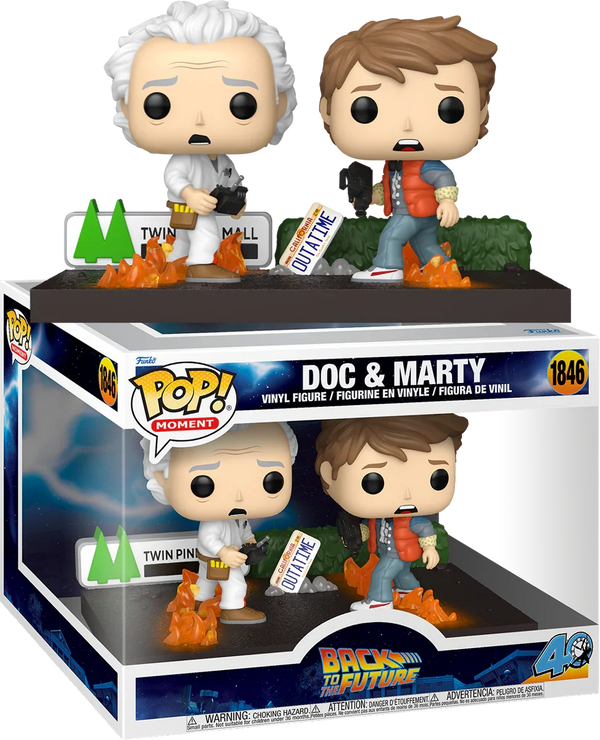 Back to the Future - Doc & Marty Pop! Vinyl Moment