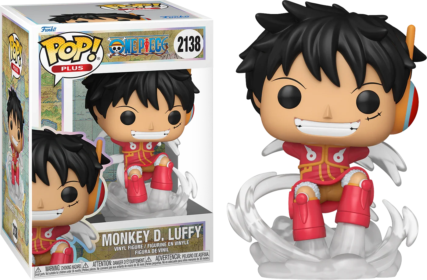 One Piece - Luffy (Cabeza de Huevo) Pop! Plus