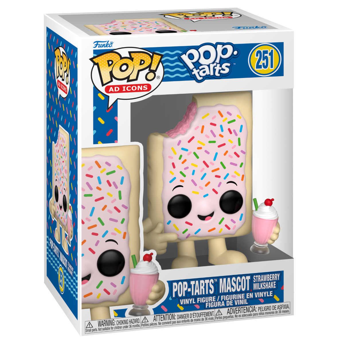 Ad Icons: Kelloggs - Pop Tart Strawberry Milkshake Pop! Vinyl