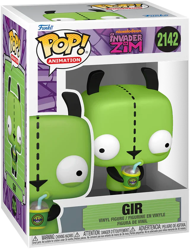 Invader Zim - GIR (with Drink) Pop! Vinyl