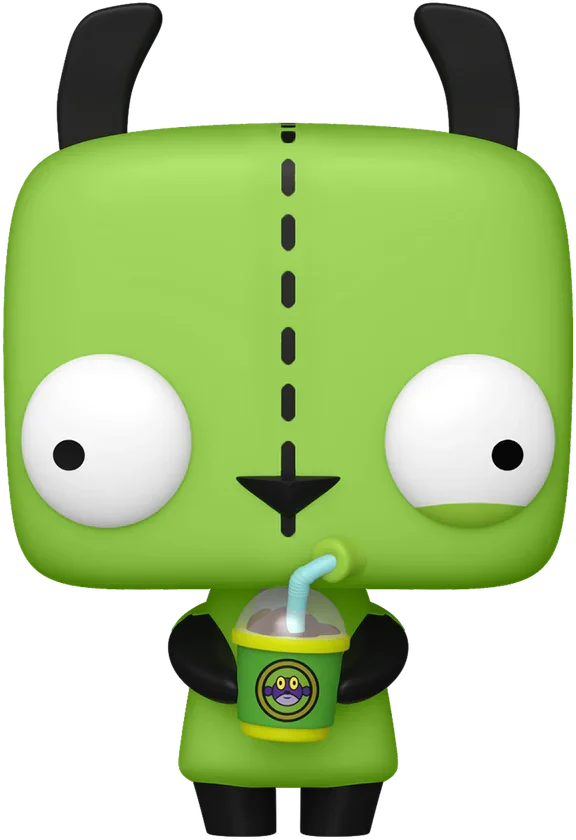 Invasor Zim - GIR (con bebida) Pop! Vinilo