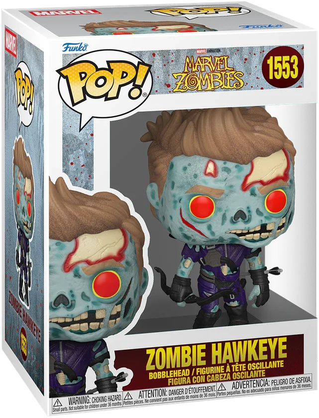 Marvel: Zombies - Figura Pop! de vinilo de Ojo de Halcón Zombi