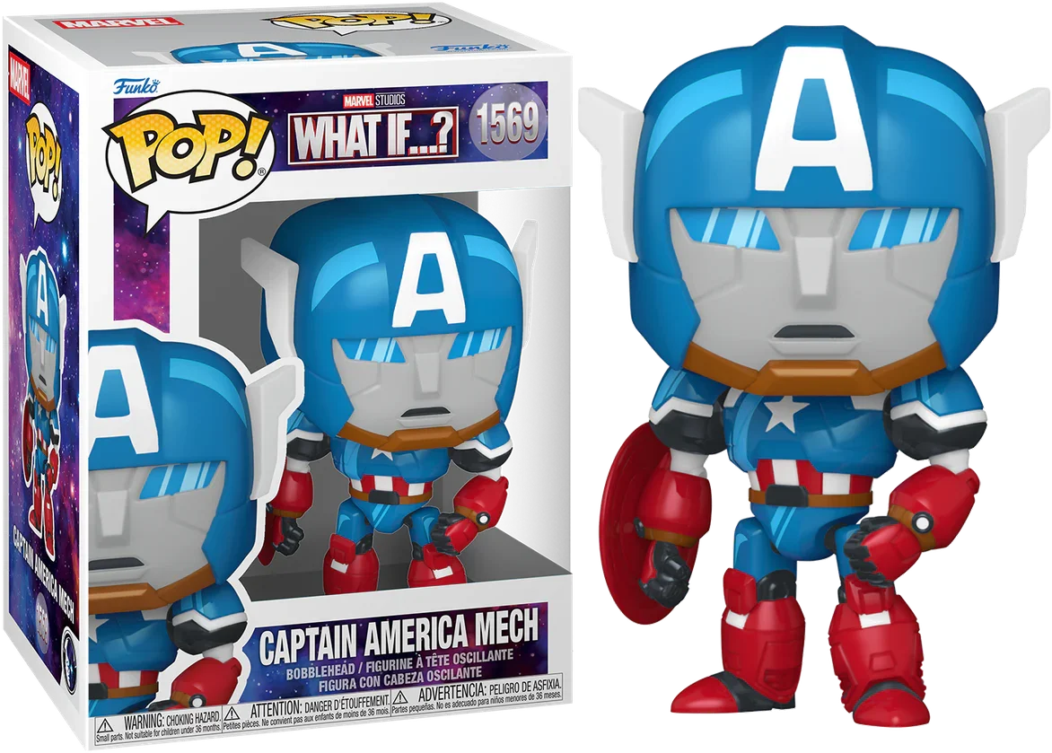 ¿Qué pasaría si...? - Figura Pop! de vinilo del Capitán América Mech
