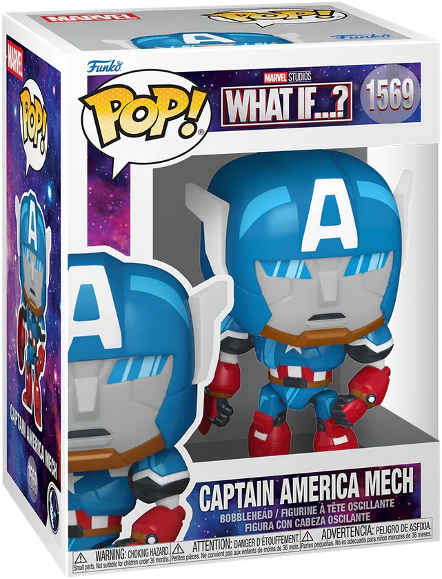 ¿Qué pasaría si...? - Figura Pop! de vinilo del Capitán América Mech