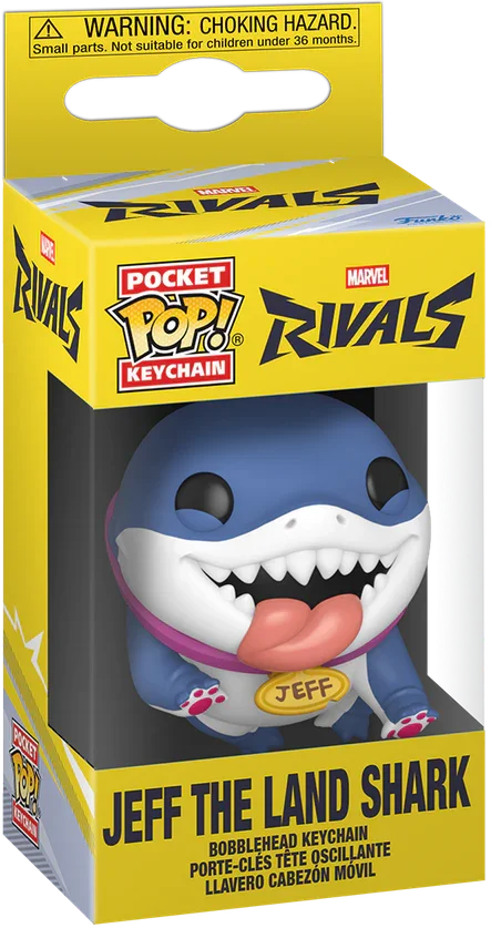 Marvel Rivals - Jeff the Land Shark Pop! Keychain