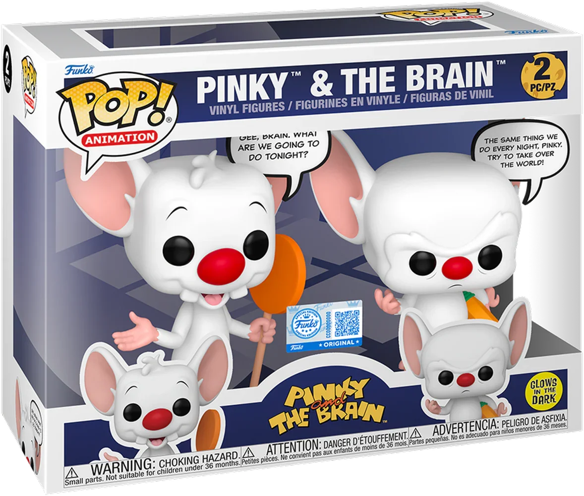 Pinky y Cerebro - Pinky y Cerebro - Refranes Pop que brillan en la oscuridad (Pack de 2)