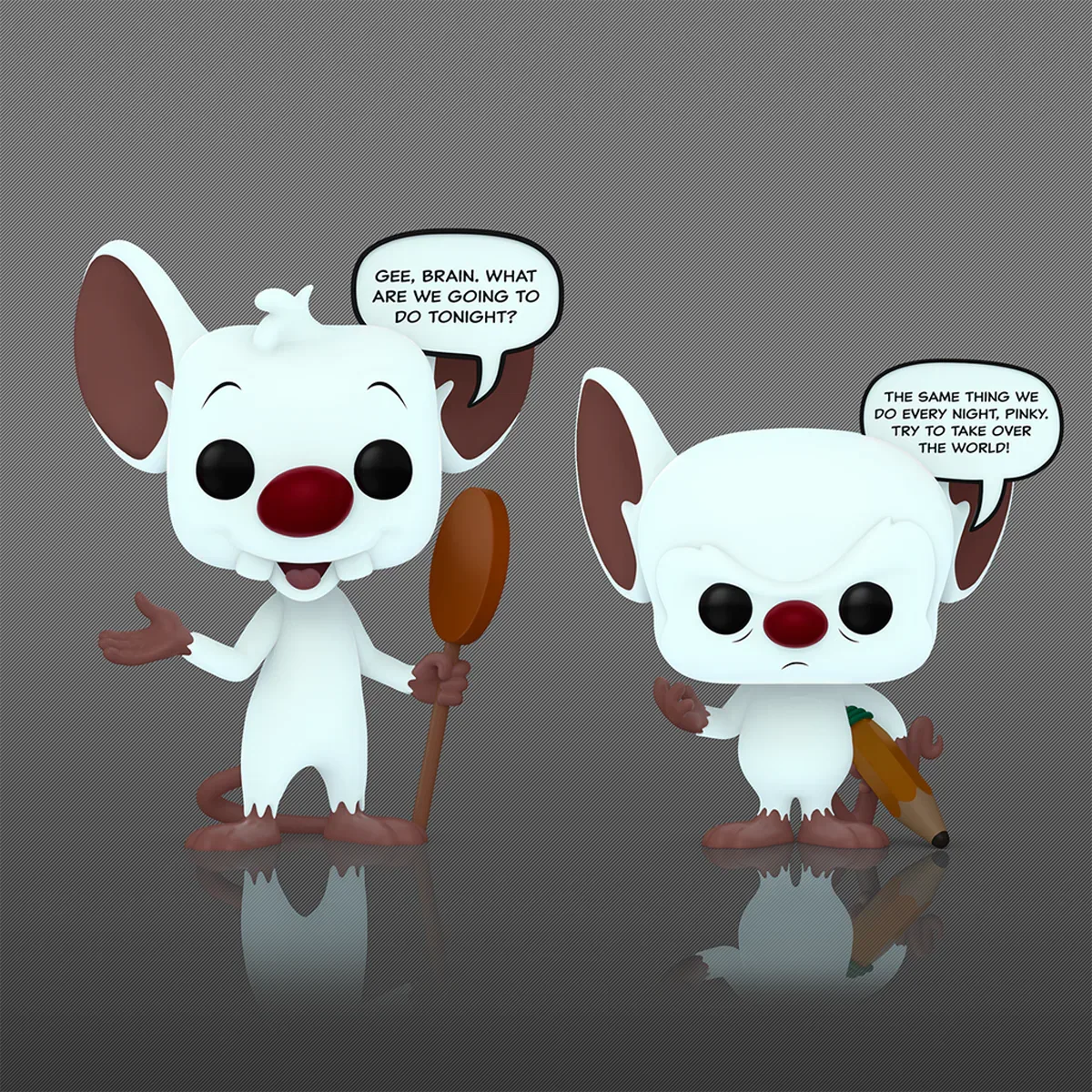 Pinky y Cerebro - Pinky y Cerebro - Refranes Pop que brillan en la oscuridad (Pack de 2)