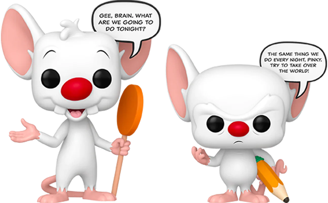 Pinky y Cerebro - Pinky y Cerebro - Refranes Pop que brillan en la oscuridad (Pack de 2)