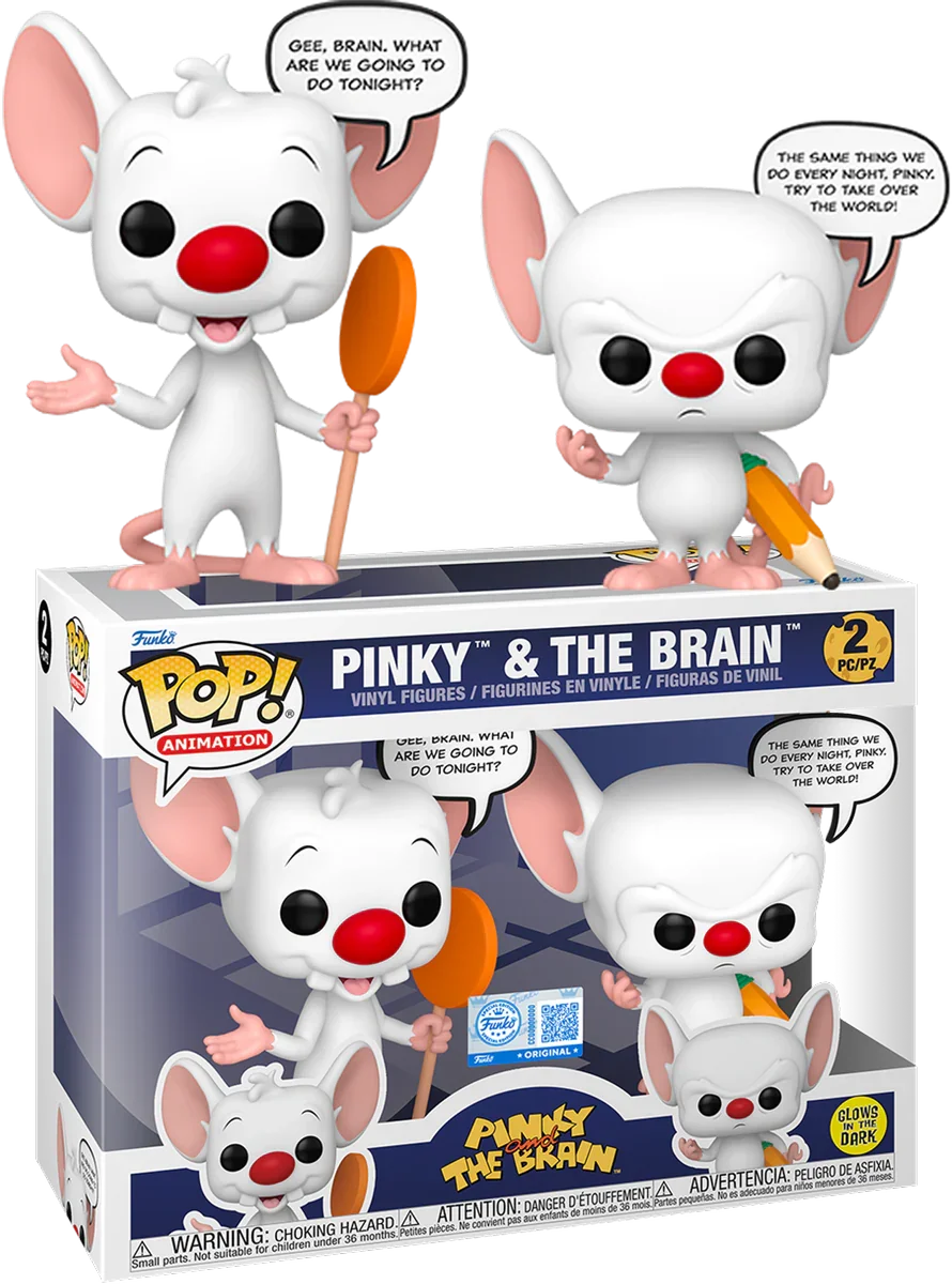 Pinky y Cerebro - Pinky y Cerebro - Refranes Pop que brillan en la oscuridad (Pack de 2)