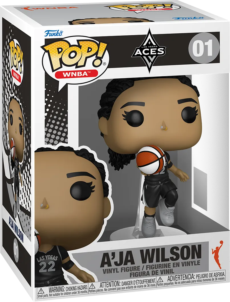 FUN88456 WNBA: Aces - A'ja Wilson Pop! Vinyl - Funko TBA - Titan Pop Culture