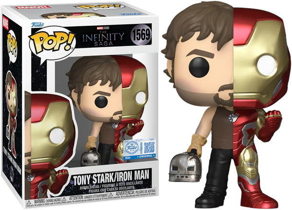 Marvel: Split Tony Stark/Iron Man Pop! Vinyl [RS]