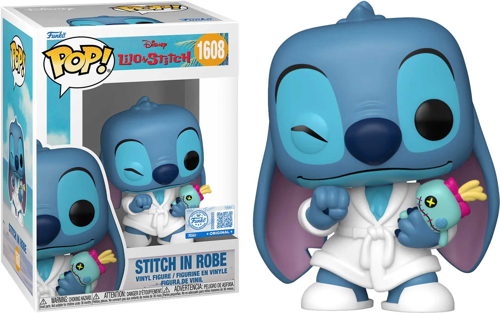 Lilo y Stitch - Stitch en bata Pop! Vinilo