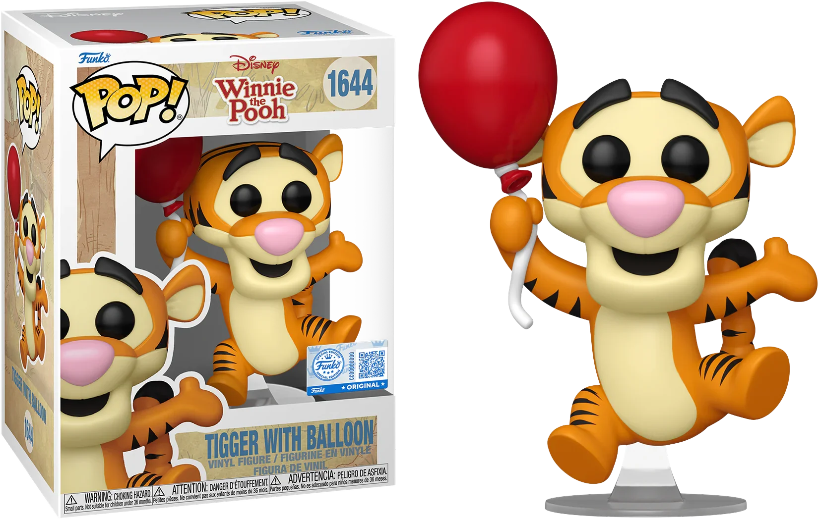 Winnie the Pooh - Tigger con globo Pop! Vinilo