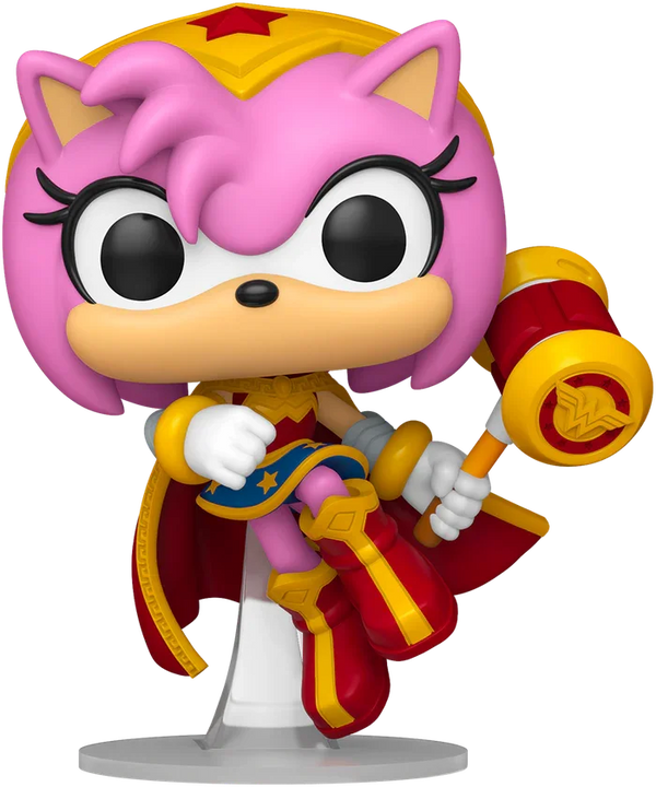 Justice League X Sonic the Hedgehog - Amy Rose as Wonder Woman Pop! Vi Justice League X Sonic the Hedgehog - Amy Rose as Wonder Woman Pop! Vi
