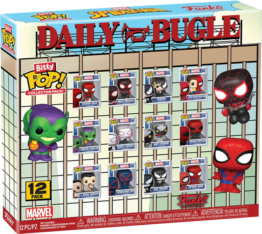 Spider-Man - Daily Bugle Bitty Pop! Paquete de 12
