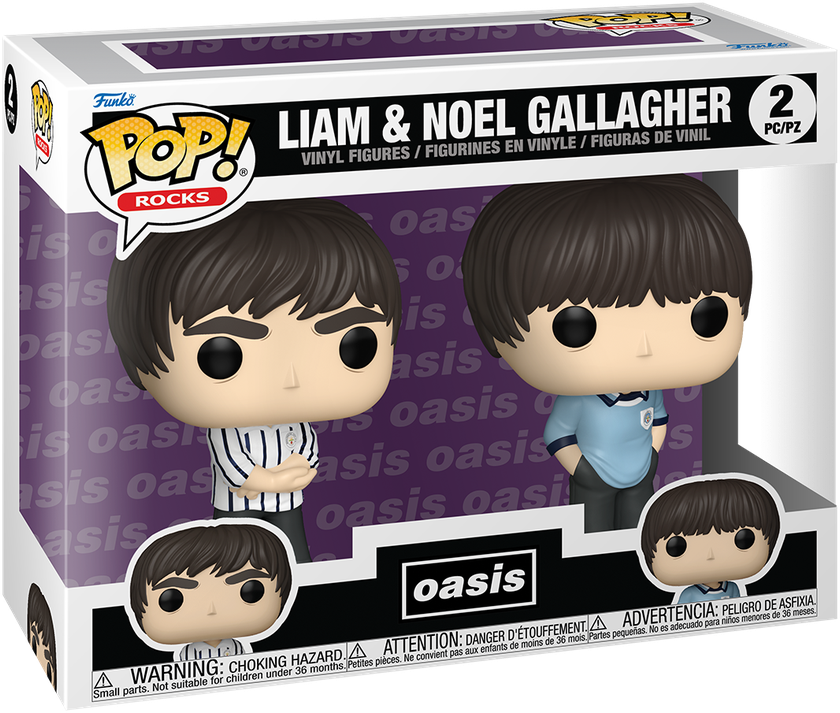 Oasis - Pack de 2 vinilos Pop! de Liam y Noel Gallagher