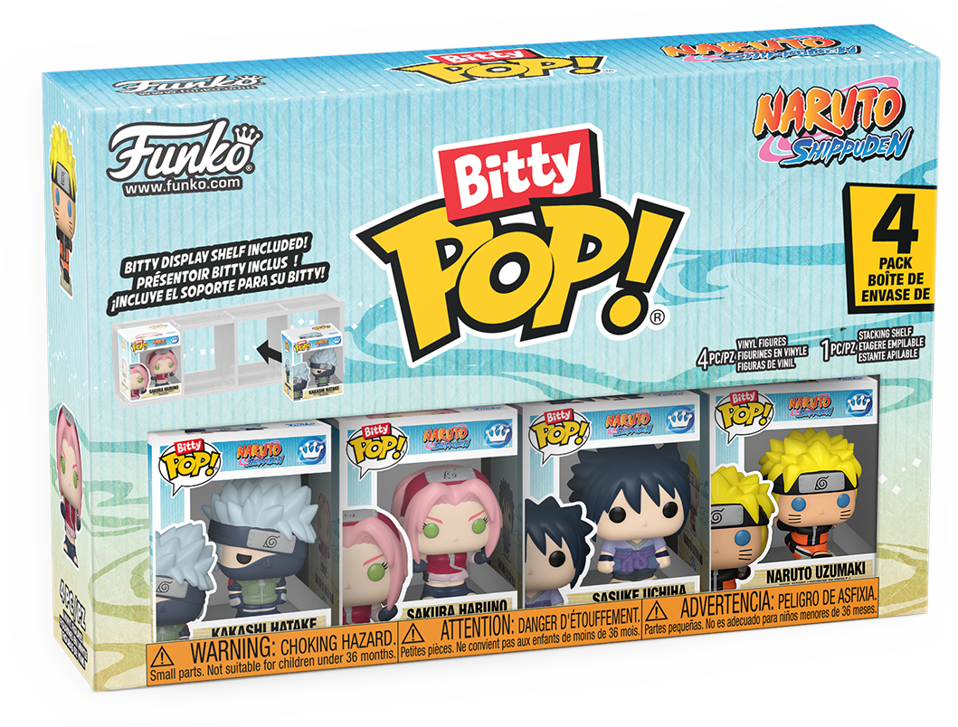 Naruto Team 7 Bitty Pop! 4-Pack