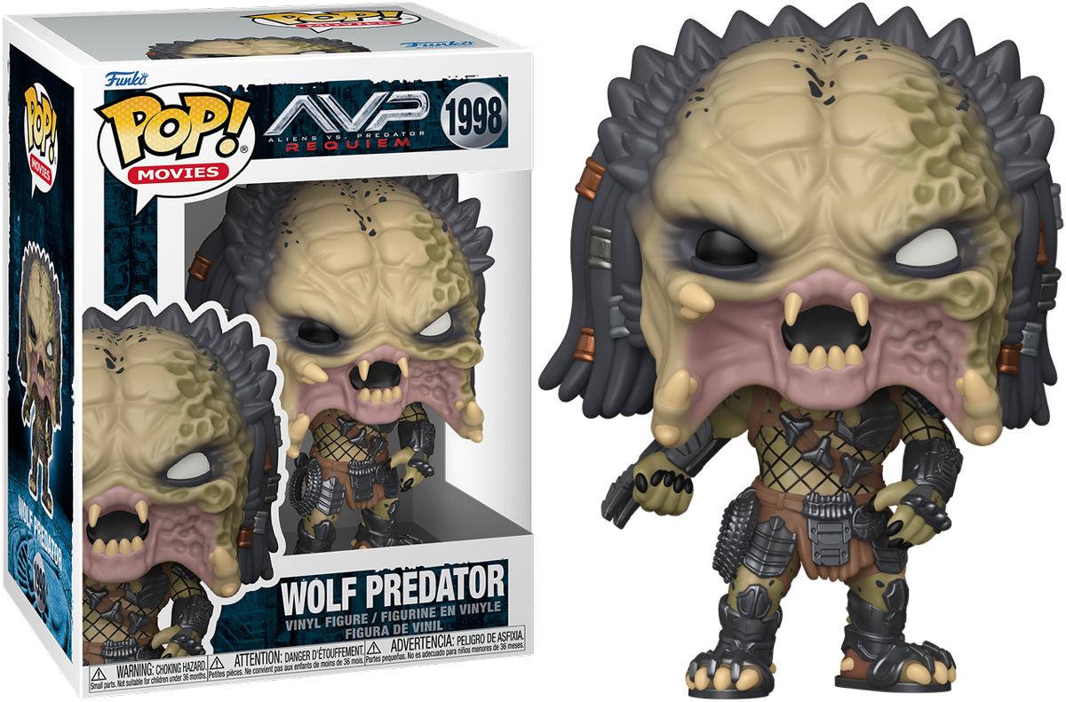 Alien Vs Predator: Requiem - Wolf Predator Pop! Vinyl - Chase Bundle