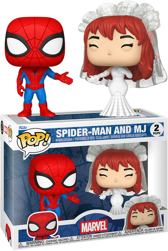 Marvel Comics - Spider-Man & MJ Pop! Vinyl 2-Pack