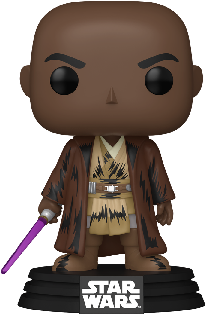 Star Wars - Mace Windu (Retro del Cuatro de Mayo) ¡Pop! Vinilo
