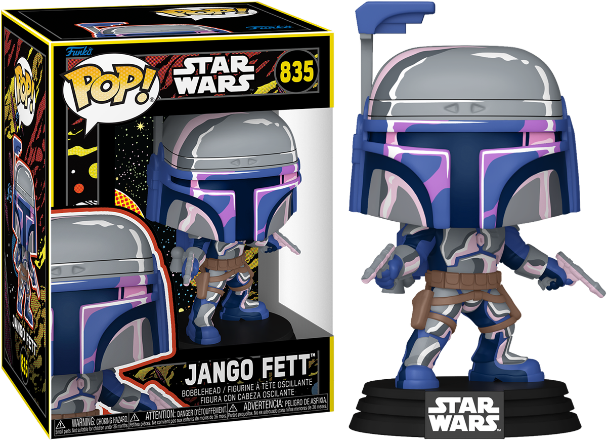 Star Wars - Jango Fett (Retro del Cuatro de Mayo) Pop! Vinilo