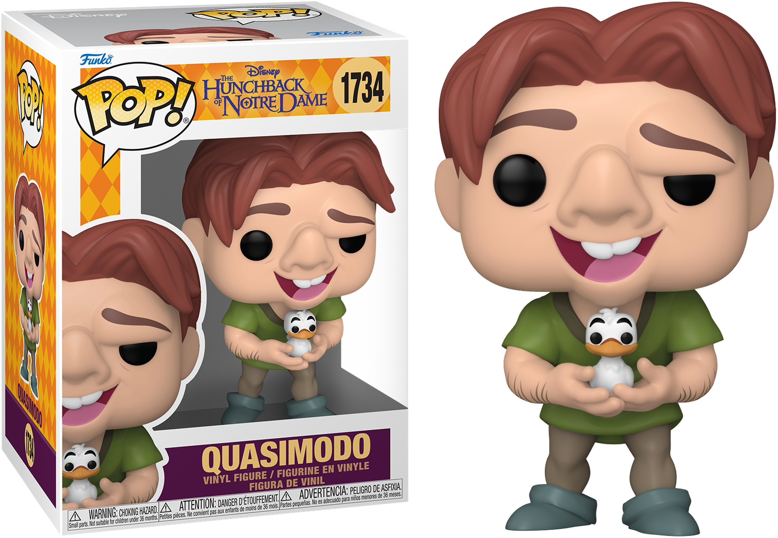 Hunchback of Notre Dame – Quasimodo with Bird Pop! Vinyl