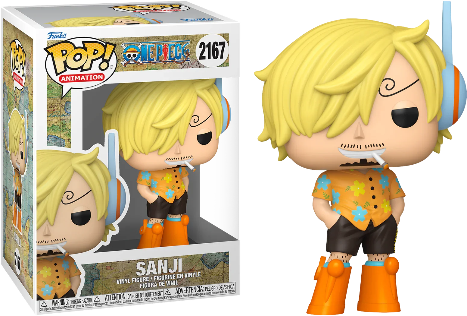 One Piece - Sanji (Cabeza de Huevo) Pop! Vinilo