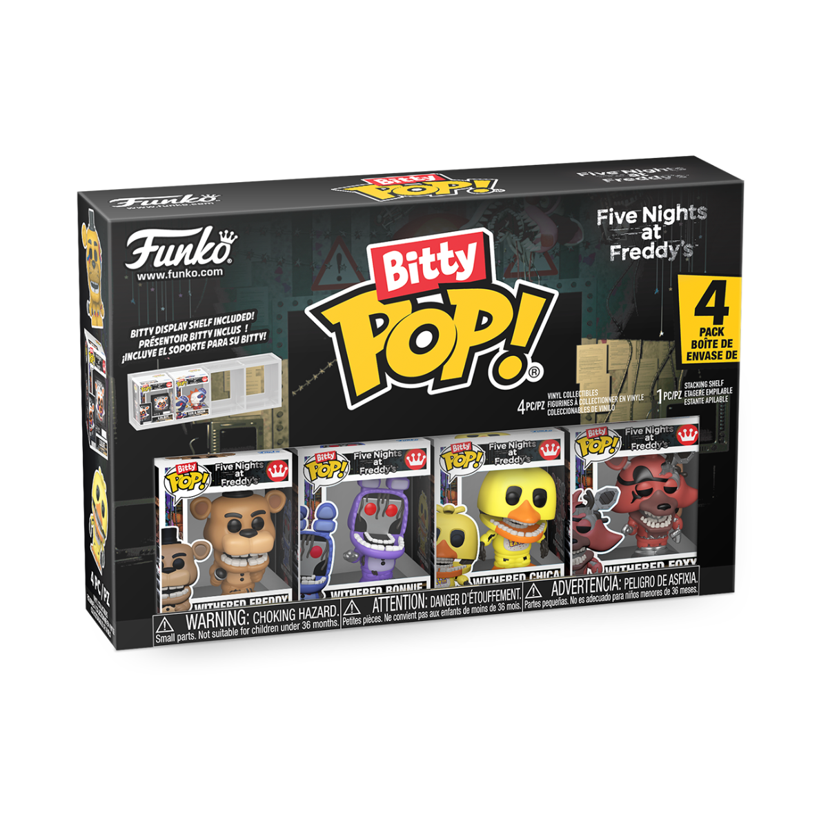 Five Nights at Freddy’s – Withered Bitty Pop! 4-Pack