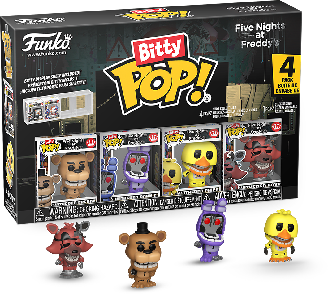 Five Nights at Freddy’s – Withered Bitty Pop! 4-Pack