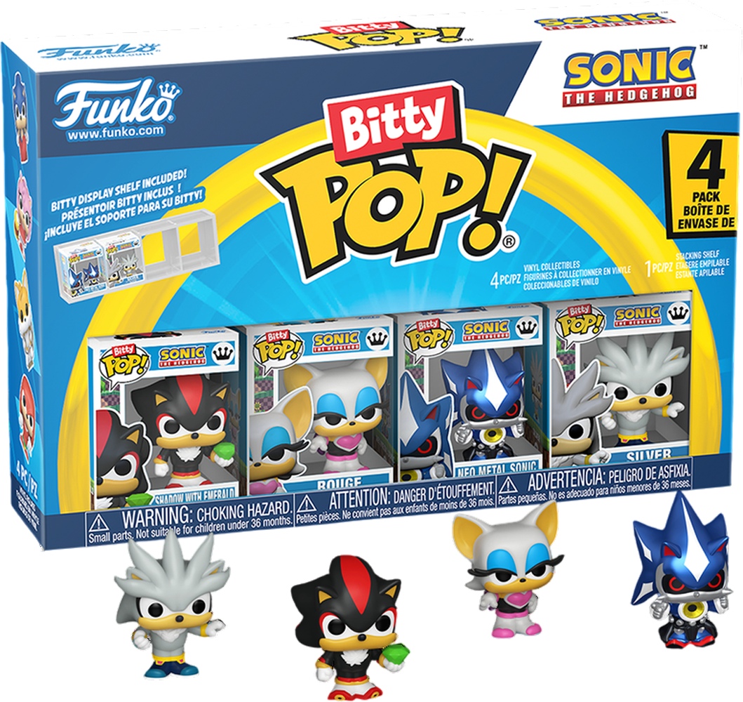 Sonic the Hedgehog – Shadow Bitty Pop! 4-Pack