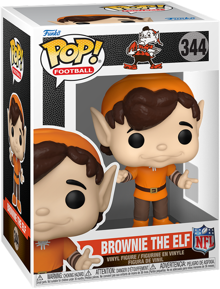 NFL: Cleveland Browns – Pop! de Vinilo de Brownie el Elfo Mascota