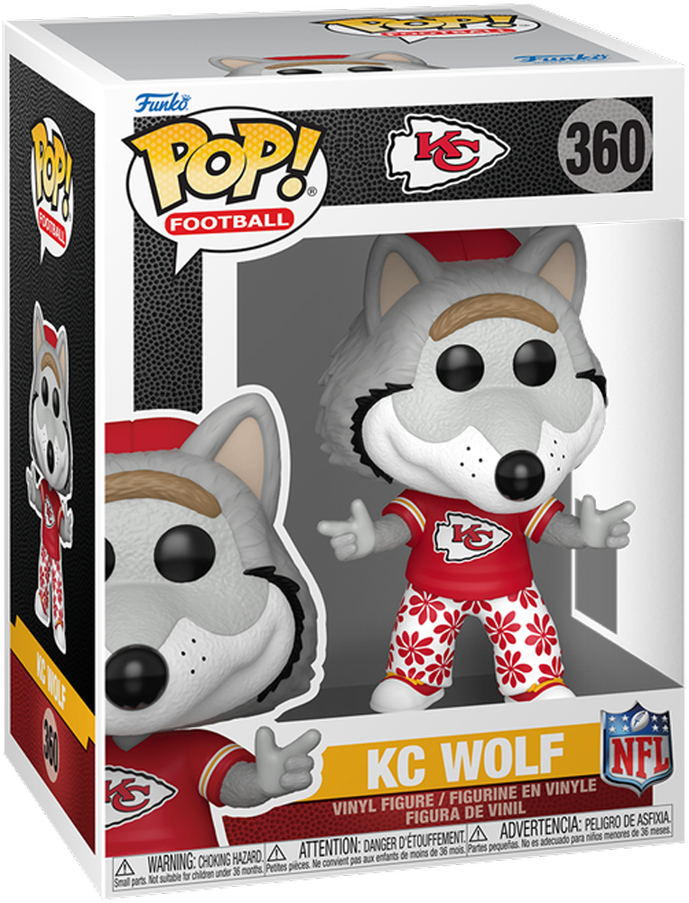 NFL: Mascots – Kansas Chiefs Wolf Pop! Vinyl