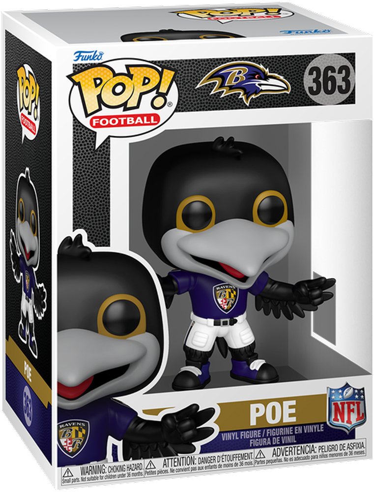NFL: Mascots – Baltimore Ravens Poe Pop! Vinyl