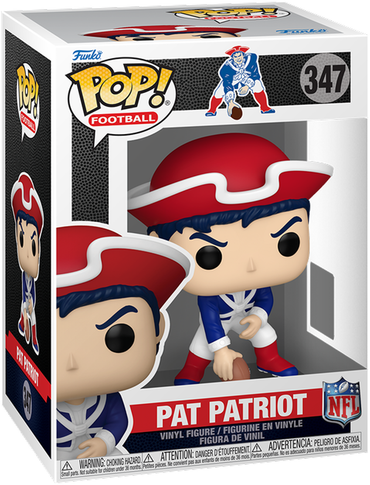 NFL: New England Patriots – Mascota Pat Patriot Pop! Figura de vinilo