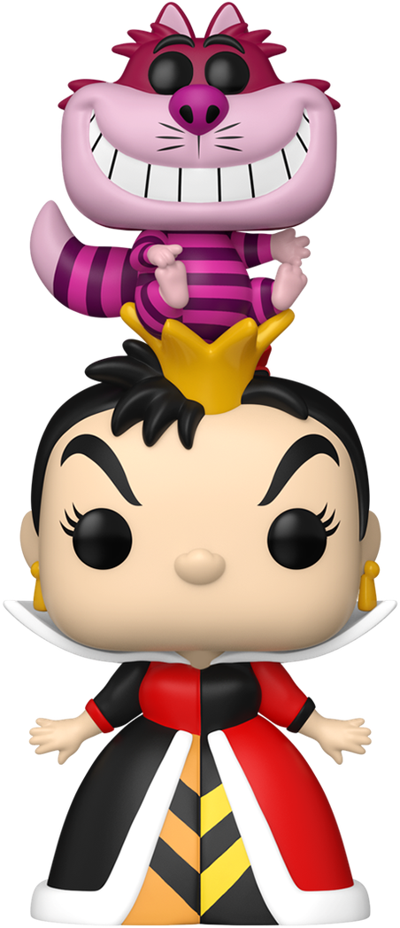 Alice in Wonderland (1951) – Queen of Hearts with Cheshire Cat Pop! Premium