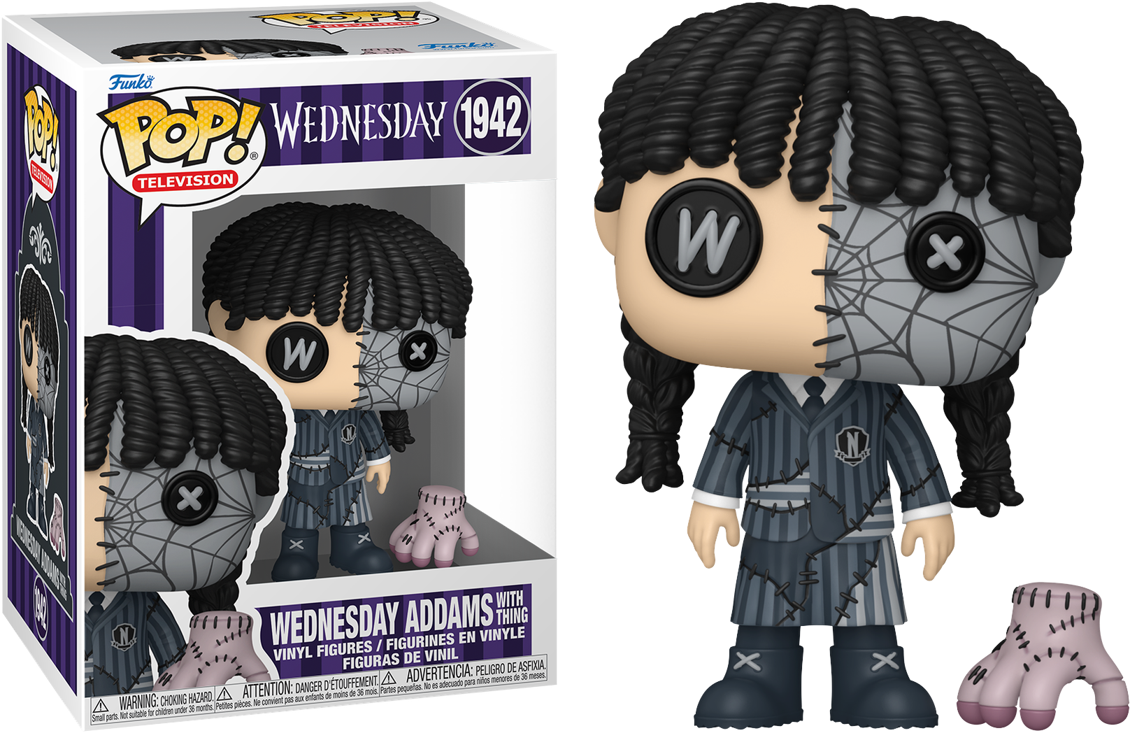 Wednesday (TV) – Wednesday & Thing Patchwork Pop! Vinyl