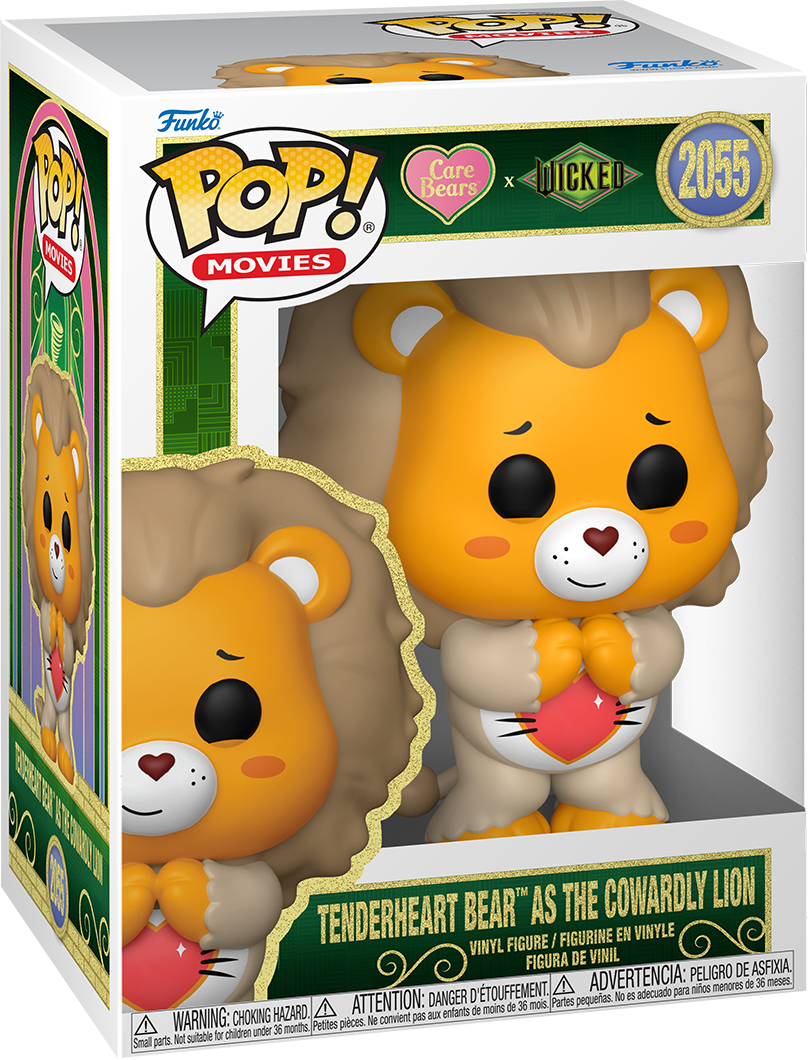 Wicked x Care Bears – Oso Amoroso como el León Cobarde Pop! Figura de vinilo