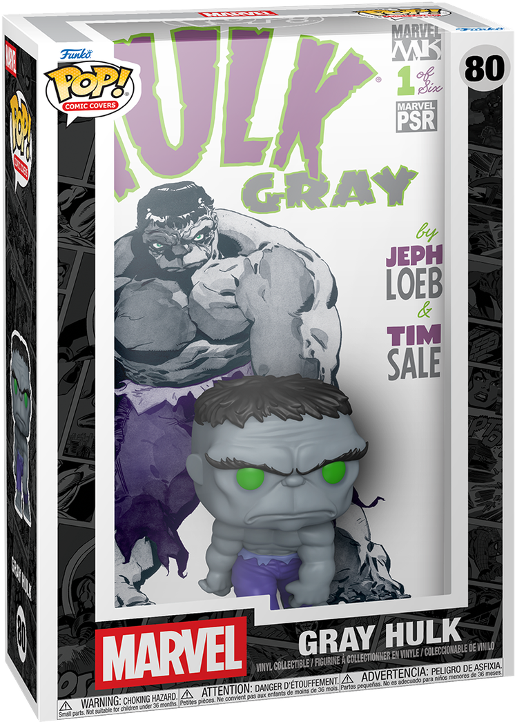 Marvel – ¡Portada de cómic Pop! de Hulk Gris