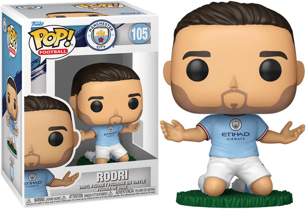 Fútbol: Manchester City – Rodri Cascante Pop! Vinilo