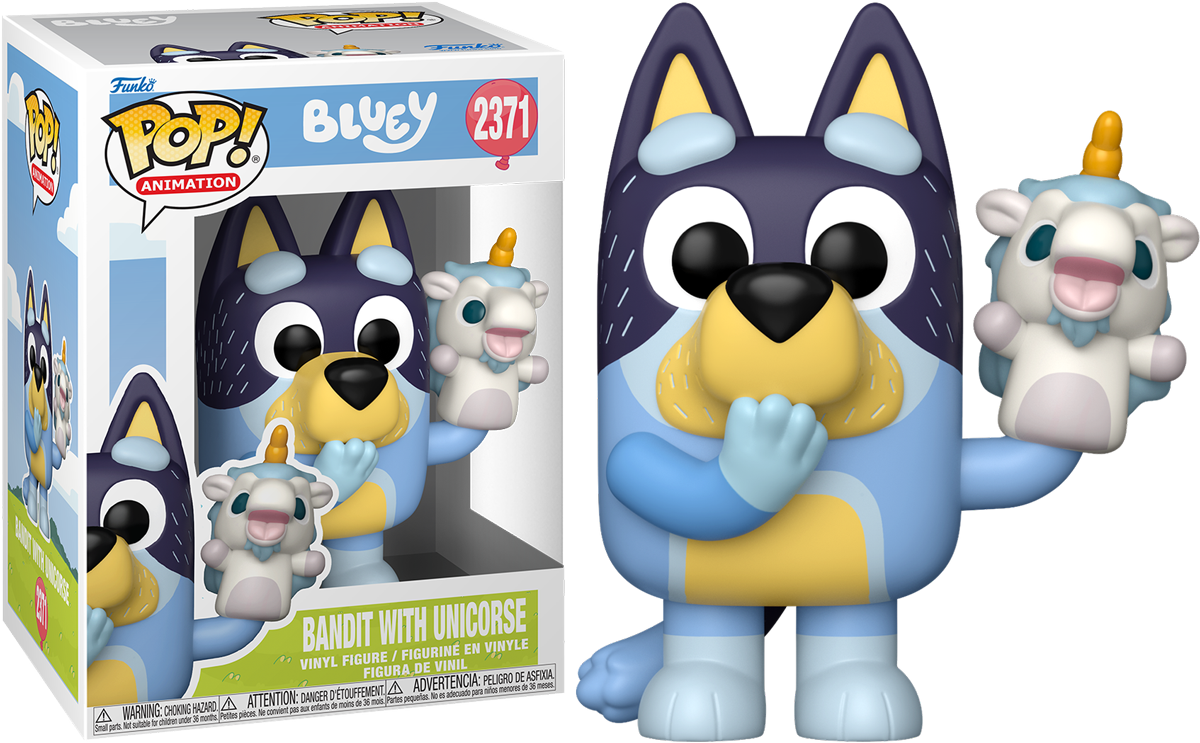 Bluey – Bandit with Unicorse Pop! Vinyl
