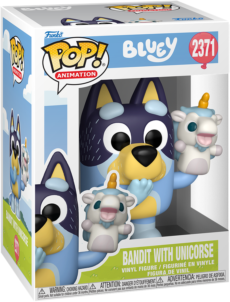 Bluey – Bandit with Unicorse Pop! Vinyl