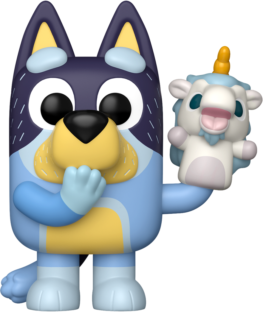 Bluey – Bandit with Unicorse Pop! Vinyl