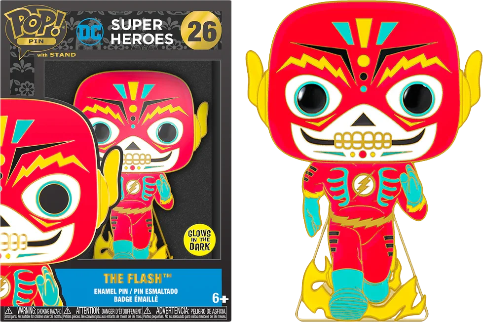 Pin Pop! de 4" de DC Comics: Día de Muertos de Flash